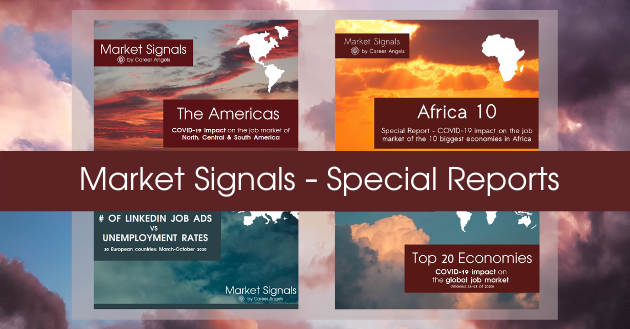 Market Signals Special Reports-Job market vs COVID-19 – the number of LinkedIn job ads in 80 countries