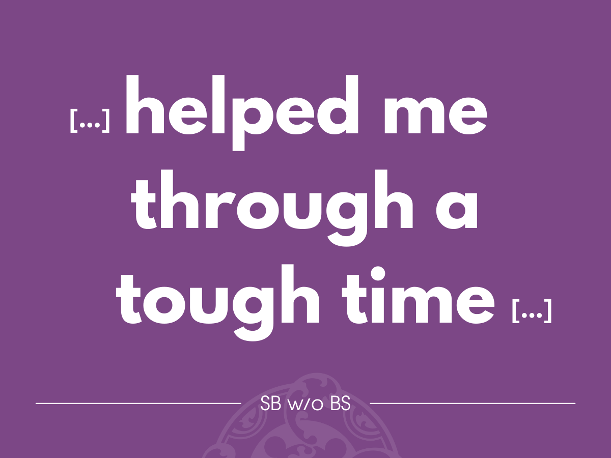 Helped me through a tough time – Career Angels Blog
