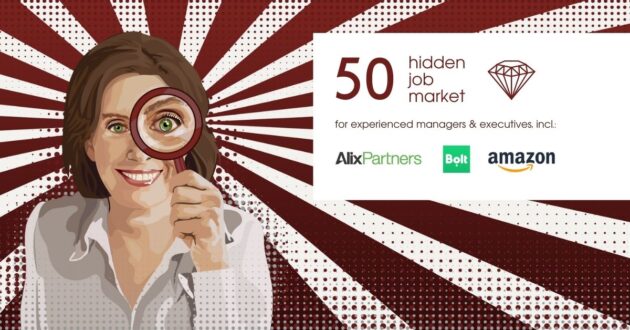 Job ads for experienced managers & executives across Europe from Hidden Job Market by Career Angels