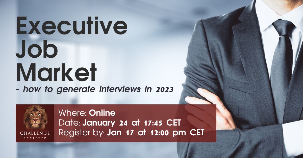 Executive Job Market – how to generate interviews in 2023 – Career Angels Blog
