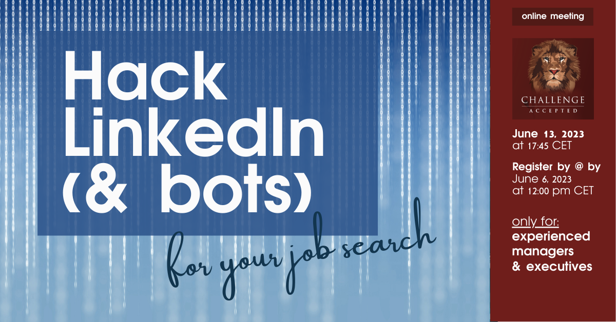 Hack LinkedIn (& bots) for your job search – Career Angels Blog