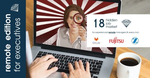 Remote Job ads for experienced managers & executives across Europe from Hidden Job Market by Career Angels.