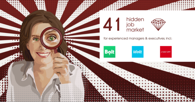 41 Job ads for experienced managers & executives across Europe from Hidden Job Market by Career Angels