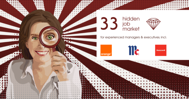 33 Job ads for experienced managers & executives across Europe from Hidden Job Market by Career Angels