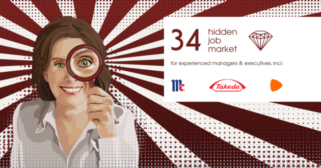 34 Job ads for experienced managers & executives across Europe from Hidden Job Market by Career Angels
