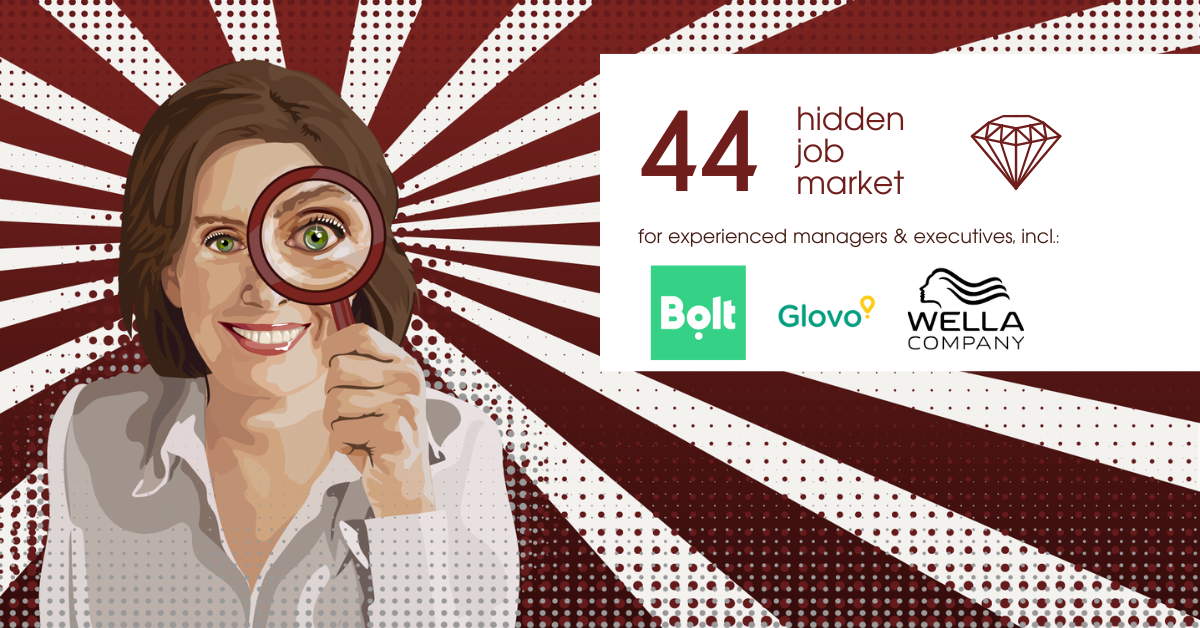 Curated job ads for experienced managers & executives across Europe from Hidden Job Market by Career Angels