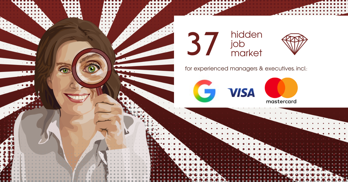 Curated job ads for experienced managers & executives across Europe from Hidden Job Market by Career Angels 