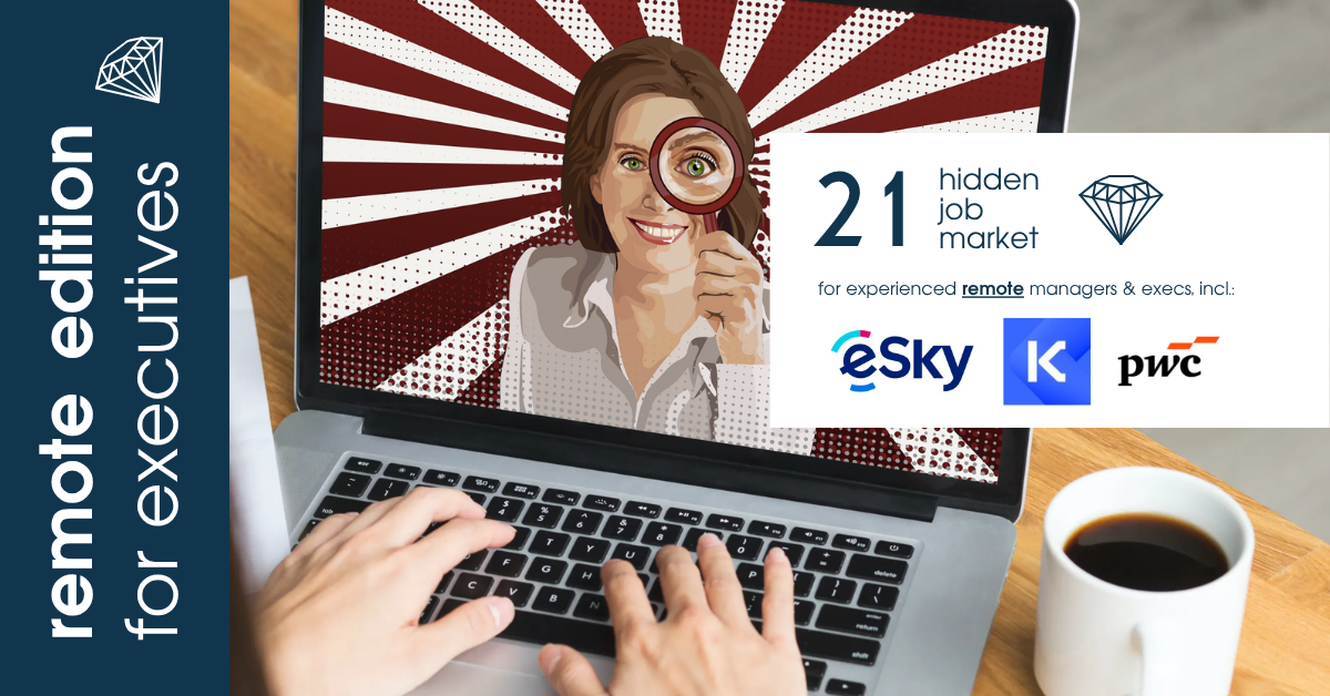 Curated remote job ads for experienced managers & executives across Europe from Hidden Job Market by Career Angels