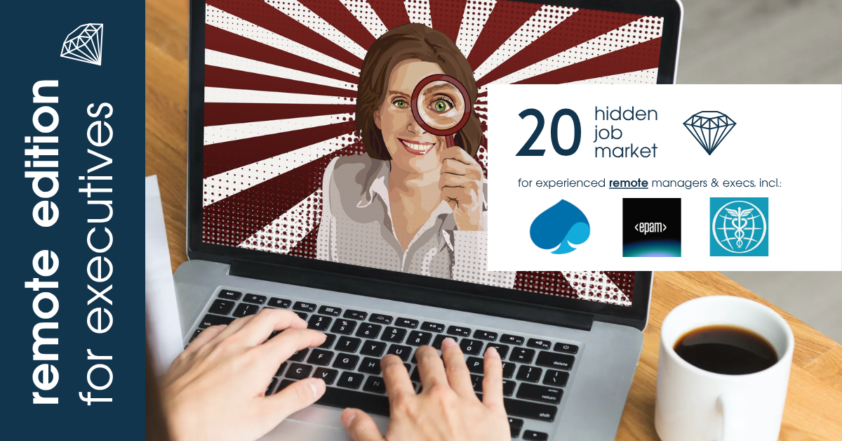 Curated remote job ads for experienced managers & executives across Europe from Hidden Job Market by Career Angels