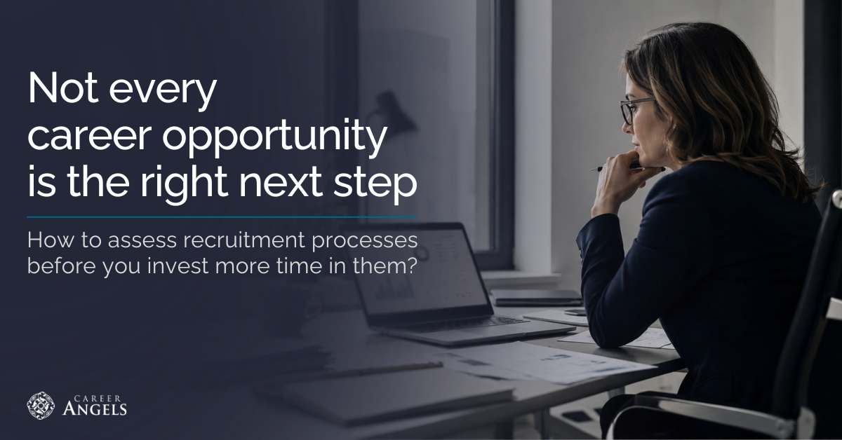 Experienced professional assessing whether a career opportunity and recruitment process are worth pursuing.