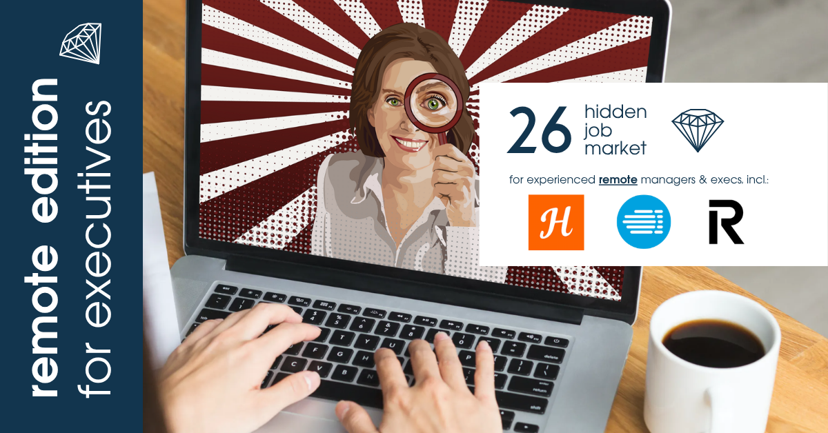Curated remote job ads for experienced managers & executives across Europe from Hidden Job Market by Career Angels 
