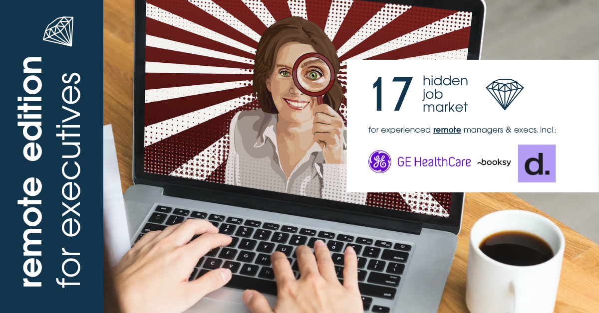 Curated remote job ads for experienced managers & executives across Europe from Hidden Job Market by Career Angels 