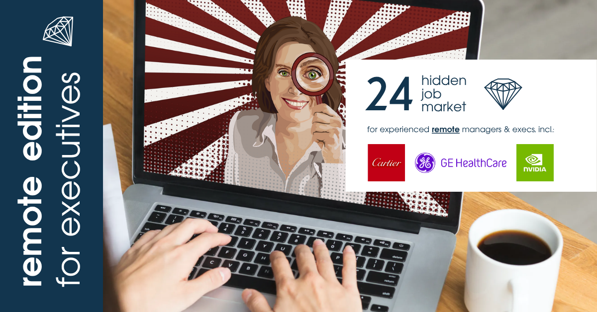 Curated remote job ads for experienced managers & executives across Europe from Hidden Job Market by Career Angels