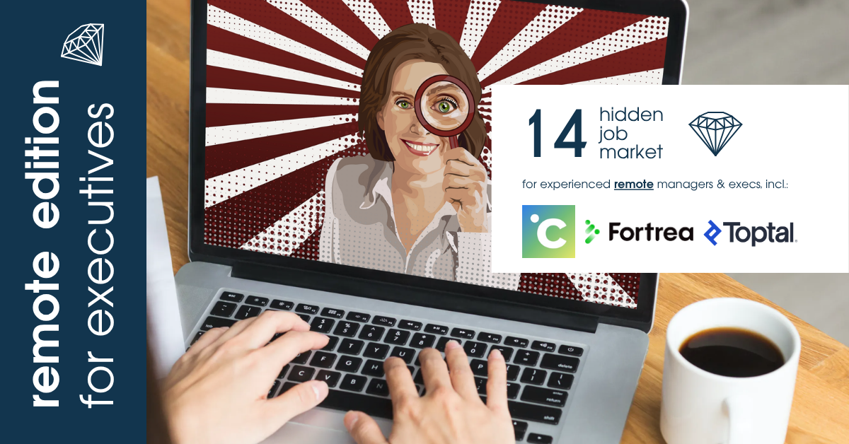 Curated remote job ads for experienced managers & executives across Europe from Hidden Job Market by Career Angels