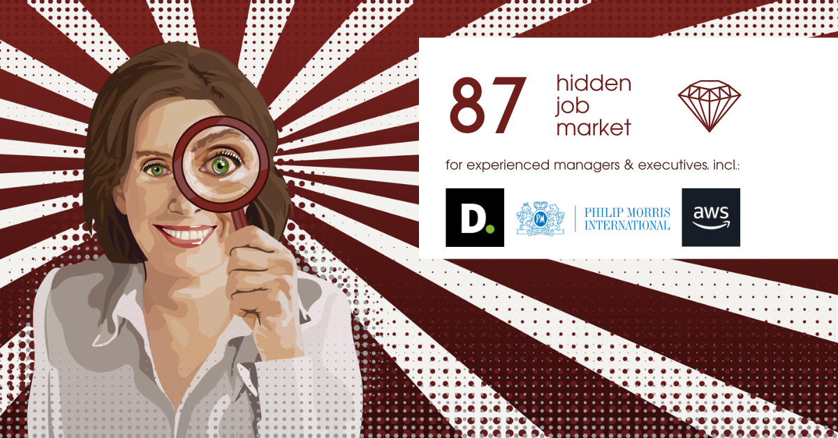 Curated job ads for experienced managers & executives across Europe from Hidden Job Market by Career Angels 